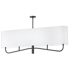 Load image into Gallery viewer, 4LT Incan Horizontal Chandelier, MB, WH Shade
