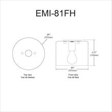 Load image into Gallery viewer, 1LT Incand Flush Mount,  MW Shade
