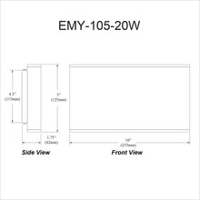 Load image into Gallery viewer, 20W Wall Sconce, MB, FR Acrylic Diffuser
