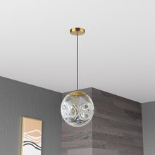 Load image into Gallery viewer, 1Lt Incandescent Pendant, AGB, Smoke Glass
