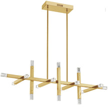 Load image into Gallery viewer, 48W Horiz Chandelier, AGB, Acrylic Diffuser
