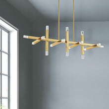 Load image into Gallery viewer, 48W Horiz Chandelier, AGB, Acrylic Diffuser
