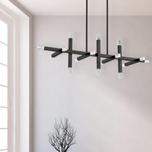 Load image into Gallery viewer, 48W Horiz Chandelier, MB, Acrylic Diffuser
