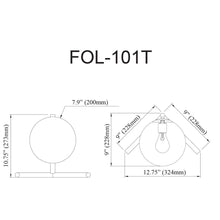 Load image into Gallery viewer, 1LT Incandescent  Table Lamp, MB, Opal Glass
