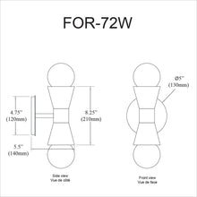 Load image into Gallery viewer, 2LT Incandescent Wall Sconce, MB &amp; PC
