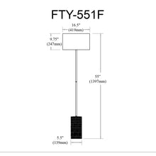 Load image into Gallery viewer, 1LT Incandescent Floor Lamp, MB, BG Shade
