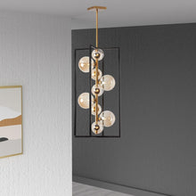 Load image into Gallery viewer, 9LT Halogen Pendant MB &amp; VB, Champagne Glass
