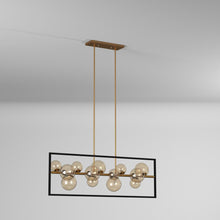 Load image into Gallery viewer, 13LT Halgn Horiz Pend MB &amp; VB, Champagne Glass

