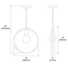 Load image into Gallery viewer, 1LT Pendant, Matte Black &amp; VB Finish
