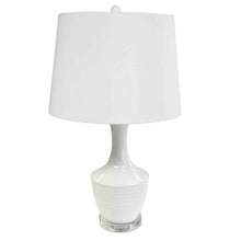Load image into Gallery viewer, 1LT Incandescent Table Lamp, WH, WH Shade
