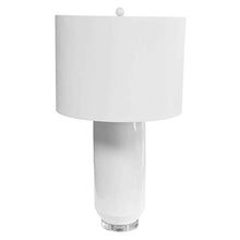 Load image into Gallery viewer, 1LT Incandescent Table Lamp, WH, WH Shade

