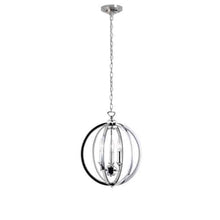 Load image into Gallery viewer, 3LT Chandelier, Polished Chrome,Jeweled Accents

