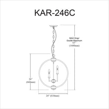 Load image into Gallery viewer, 6LT Fixture, Polished Chrome,Jewelled Accents
