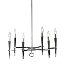 Load image into Gallery viewer, 6LT Incandescent Chandelier, PC Finish
