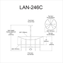Load image into Gallery viewer, 6LT Incandescent Chandelier, VB Finish
