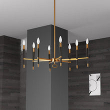 Load image into Gallery viewer, 8LT Incandescent Horizontal Chandelier, VB Finish
