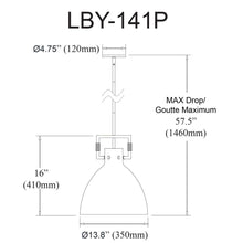 Load image into Gallery viewer, 1LT Pendant, Aged Brass Finish
