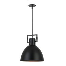 Load image into Gallery viewer, 1LT Incandescent Pendant, MB, MB Metal Shade
