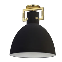 Load image into Gallery viewer, 1LT Semi-Flush Mount, MB, CLR Glass
