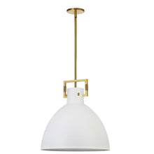 Load image into Gallery viewer, 1LT Incandescent Pendant, AGB, MW Metal Shade
