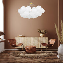 Load image into Gallery viewer, 8LT Chandelier,  AGB, FR Glass
