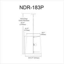 Load image into Gallery viewer, 3LT Notched Pendant GLD, WH Shade &amp; Diff
