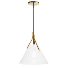 Load image into Gallery viewer, 1LT Incandescent Pendant, AGB, Opal Glass
