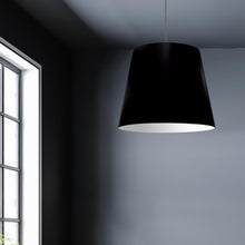 Load image into Gallery viewer, 1LT Oversized Drum Pendant Large Black Shade
