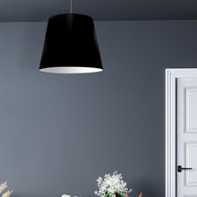 Load image into Gallery viewer, 1LT Oversized Drum Pendant Medium Black Shade
