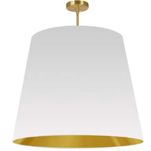 Load image into Gallery viewer, 1LT Oversized Drum Pendant X-Large, WH/GLD Shade
