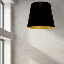 Load image into Gallery viewer, 1LT Oversized Drum Pendant X-Large, BK/GLD Shade
