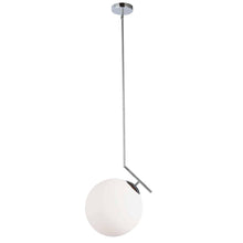Load image into Gallery viewer, 1LT Incand White Glass Pendant, PC Finish
