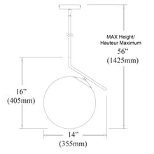 Load image into Gallery viewer, 1LT Incand White Glass Pendant, PC Finish
