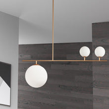 Load image into Gallery viewer, 3LT Incandescent Pendant, Plated Gold Finish
