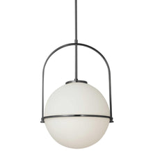 Load image into Gallery viewer, 1LT Incandescent Pendant, MB with WH Opal Glass
