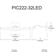 Load image into Gallery viewer, 40W Picture Light, MB, Frosted Glass
