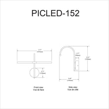 Load image into Gallery viewer, 6W Picture Light, Satin Chrome Finish
