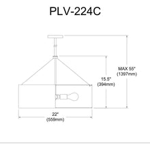 Load image into Gallery viewer, 4LT Incand Chandelier, MB, BK/GLD Shade
