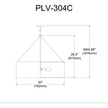Load image into Gallery viewer, 4LT Incand Chandelier, MB, BK/GLD Shade
