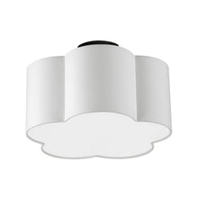 Load image into Gallery viewer, 3LT Incandescent Flush Mount, MB, White Shade
