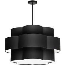 Load image into Gallery viewer, 4LT Incan 3-Tier Chandelier, MB, Black Shade
