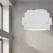 Load image into Gallery viewer, 4LT Incan 3-Tier Chandelier, PC, White Shade
