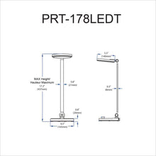 Load image into Gallery viewer, 8W Table Lamp, Matte Black Finish
