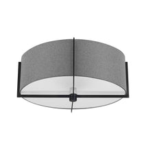 Load image into Gallery viewer, 3LT Incandescent Semi-Flush Mount, MB, GRY Shade

