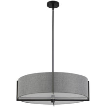 Load image into Gallery viewer, 4LT Incandescent Pendant, MB, GRY Shade
