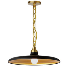 Load image into Gallery viewer, 1LT Incand Pendant, AGB, MB &amp; GLD Shade
