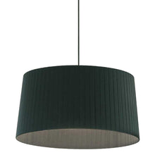 Load image into Gallery viewer, 1LT Incandescent Pendant, MB, BK Ribbon Shade
