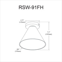 Load image into Gallery viewer, 1LT Flush Mount, SC, Clear Glass
