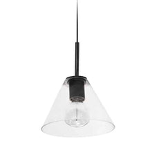 Load image into Gallery viewer, 1LT Pendant, MB, CLR Glass
