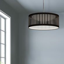 Load image into Gallery viewer, 22W Slit Drum Pendant, Black Shade
